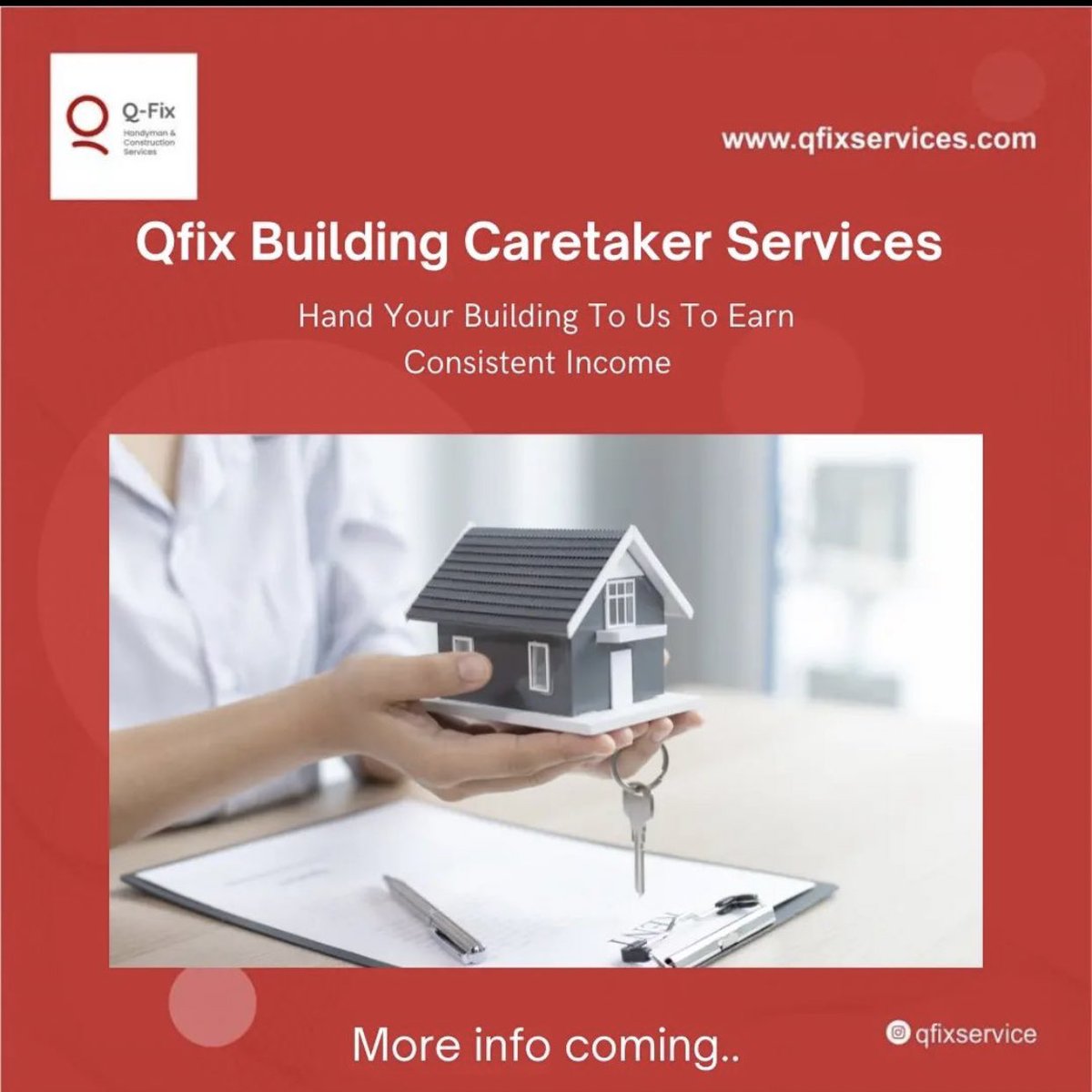 Q_fixhandyman's tweet photo. Are you a landlord looking for a professional to manage your building to earn consistent income?
Stay glued to our page. More info coming soon. https://t.co/OnMdZFvobU