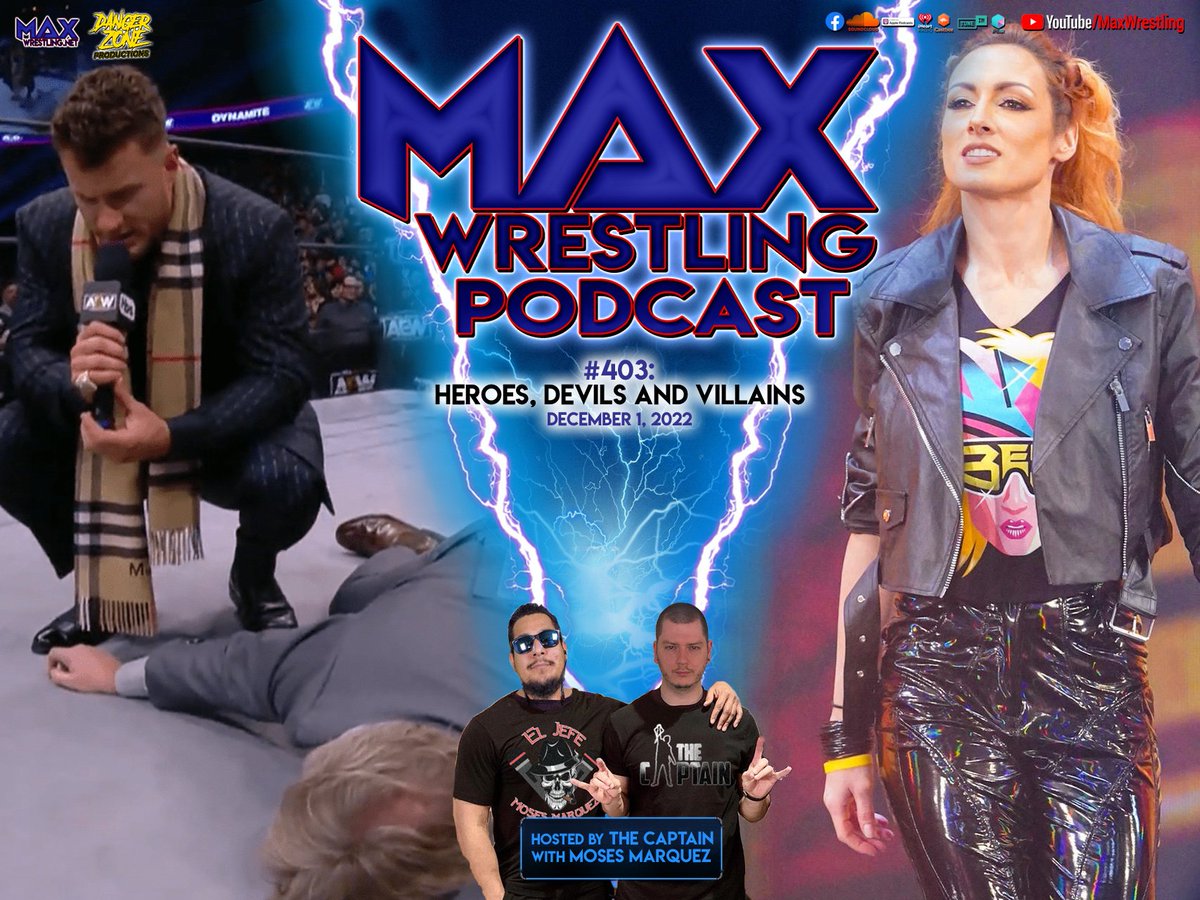 MaxWrestlingUK's tweet photo. NEW EPISODE!
We're talking #MJF turning on #WilliamRegal, #Mox vs. #Hangman, #BeckyLynch's return to #WWERAW and more as the #ModernDayOutlaws celebrate last week...
#YouTube: https://t.co/3RD1w6Hnk8
#Soundcloud: https://t.co/9C26iZtrOU https://t.co/PzcTo6wqus