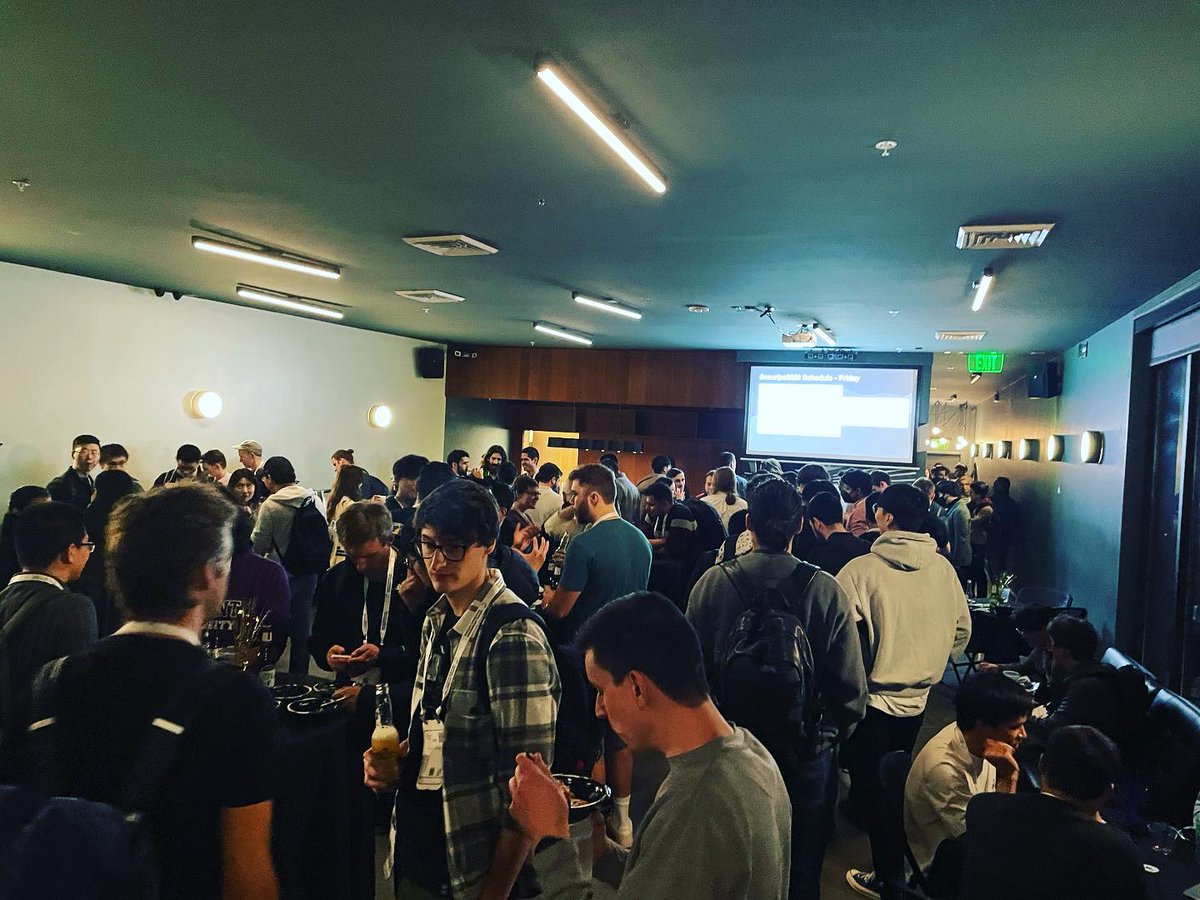 ajmbell's tweet photo. A networking event hosted by @vesslai at #neurips2022 was a great success!

It was a great pleasure to meet 150+ students as well as 20+ professors from Princeton, Cambridge, Harvard, Stanford, as well as 50+ industry leaders from Apple, Google Brain, Microsoft, and others. https://t.co/R1op98lEpO