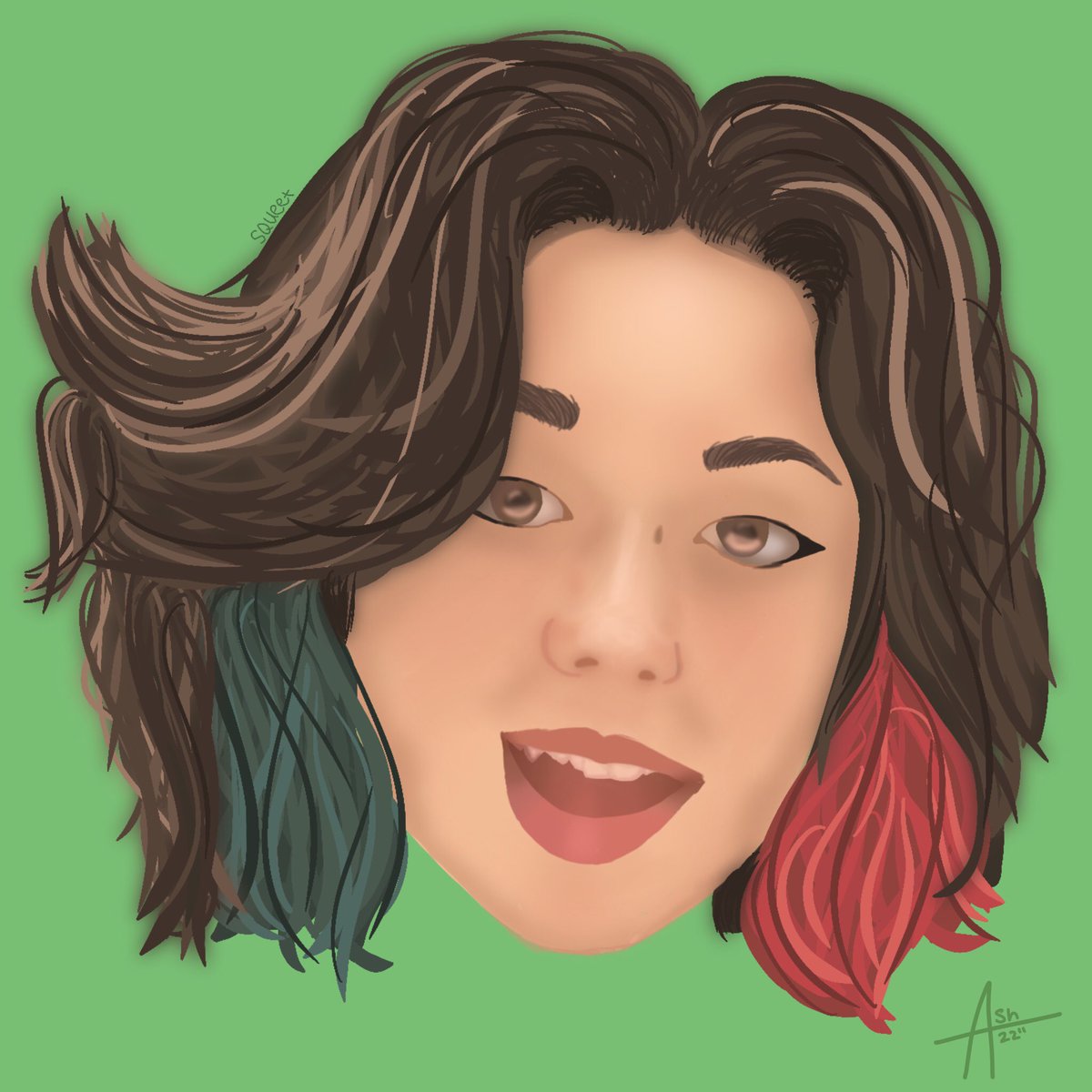 squeeett's tweet photo. some old fanart i did of @sprigty but i couldn’t access bc it was in my sisters iPad. I drew this bc i wanted to draw someone and Sprig was invading my fyp at the time and he’s pretty https://t.co/ETmIqMAkHQ