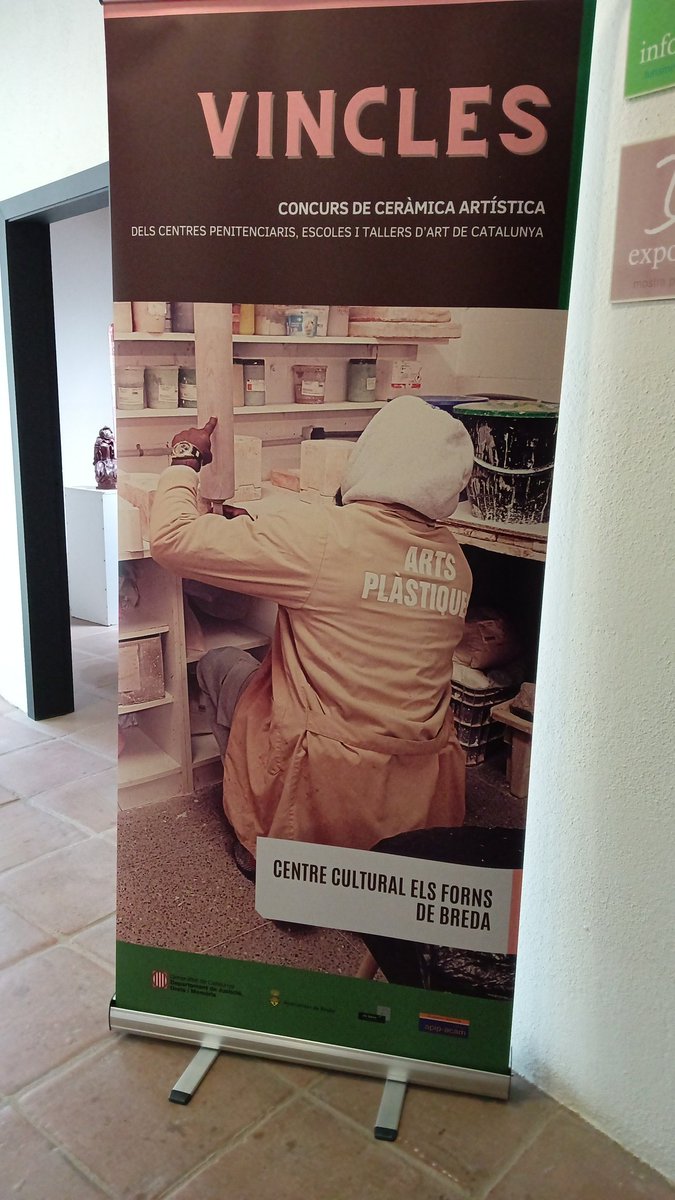 Vincles, inauguració de l'exposició. Ceràmica a centres penitenciaris <a href="/justiciacat/">Justícia</a> #artipresó Breda