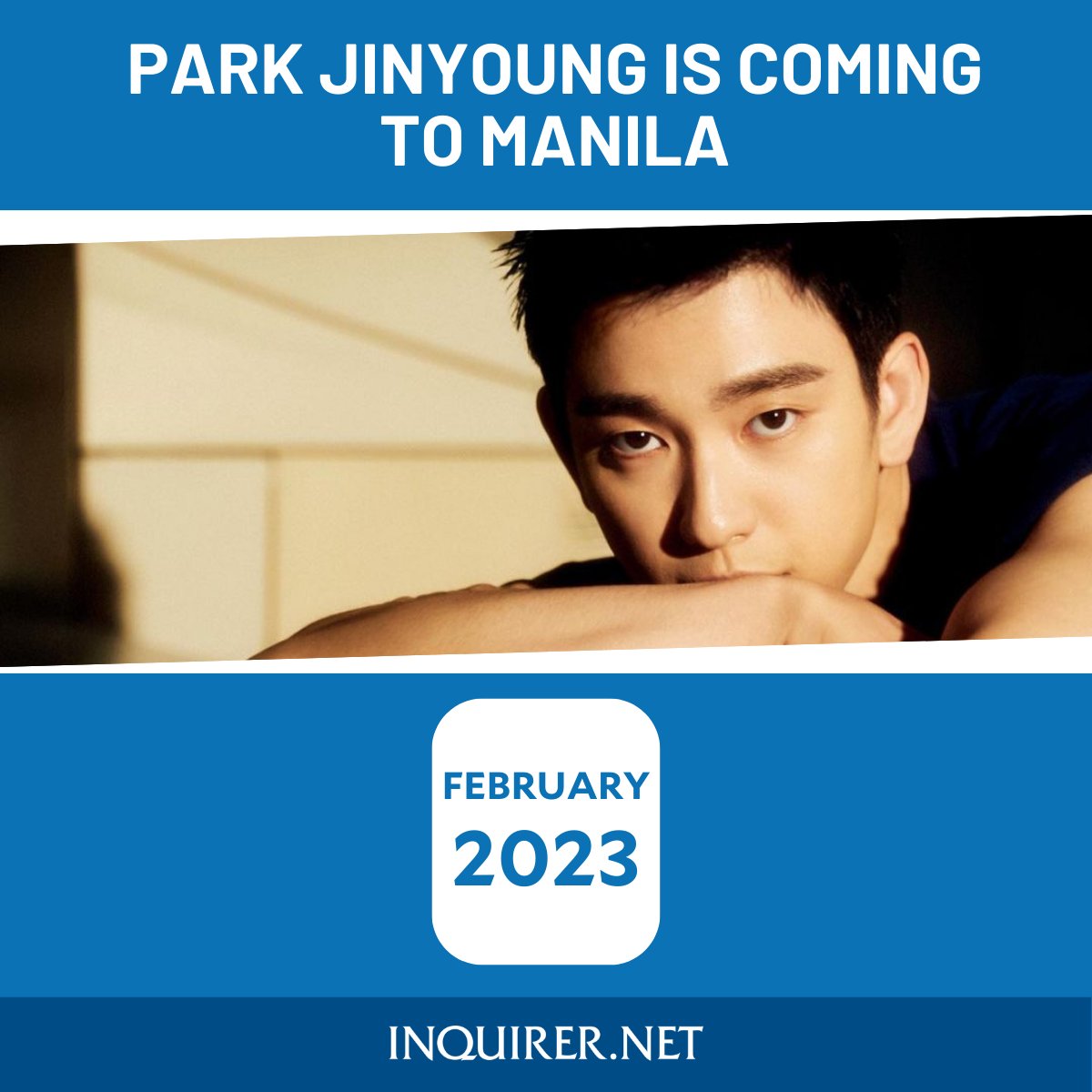 inquirerdotnet's tweet photo. AND THE GOT7 TINGI VERSION SAGA CONTINUES!

JUST IN: Park Jinyoung of globally renowned South Korean group #GOT7 is coming to Manila on February 2023 for a fan meeting. | 📷: Jinyoung/Instagram https://t.co/au8JX6F3dN