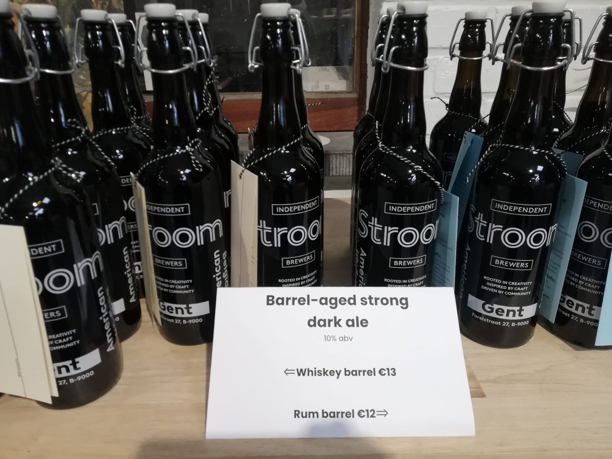 oh HALLO Twitter, seems you're still around, so might as well tell you about the release party for our 🪵Barrel-Aged🪵 Strong Dark Ales (one's from a whiskey barrel, the other one, rum) TONIGHT! These are some seriously special ales, available in limited amounts!