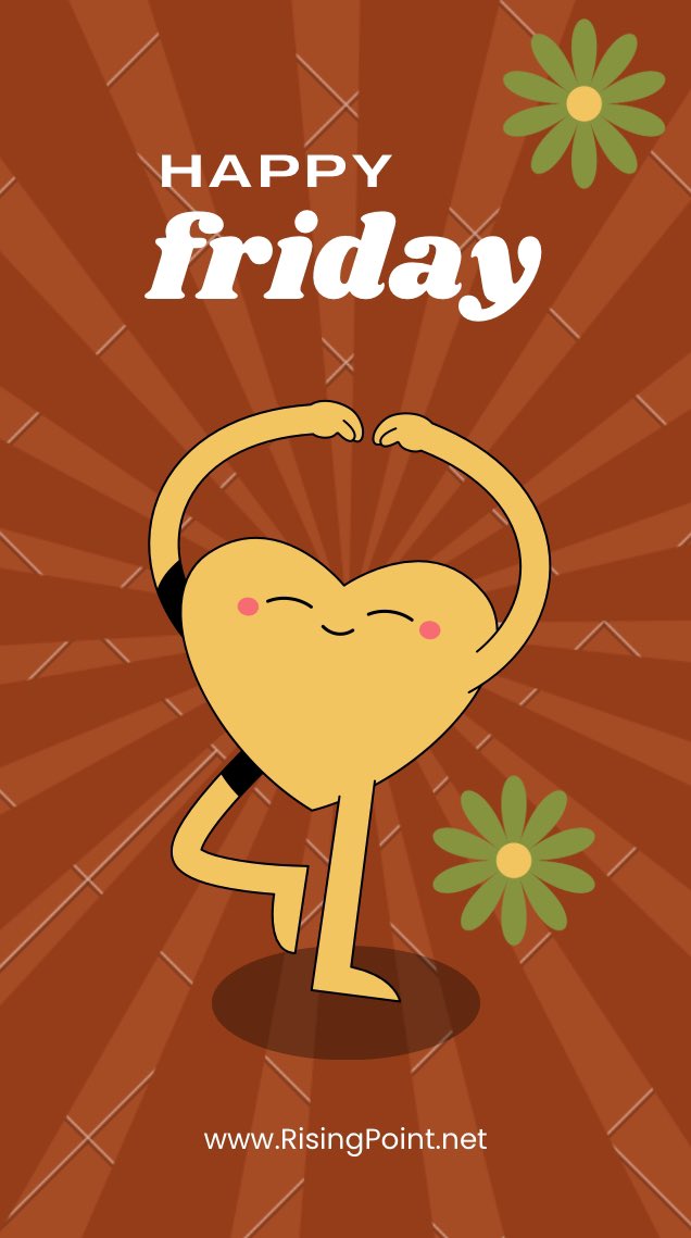 RisingPointIntl's tweet image. Friday: “The last day of the week, the first day of the weekend. A moment to remind us to let go of that which we were and to grab on to that which we will become.” - Damon Bingamon.    Have a great weekend!