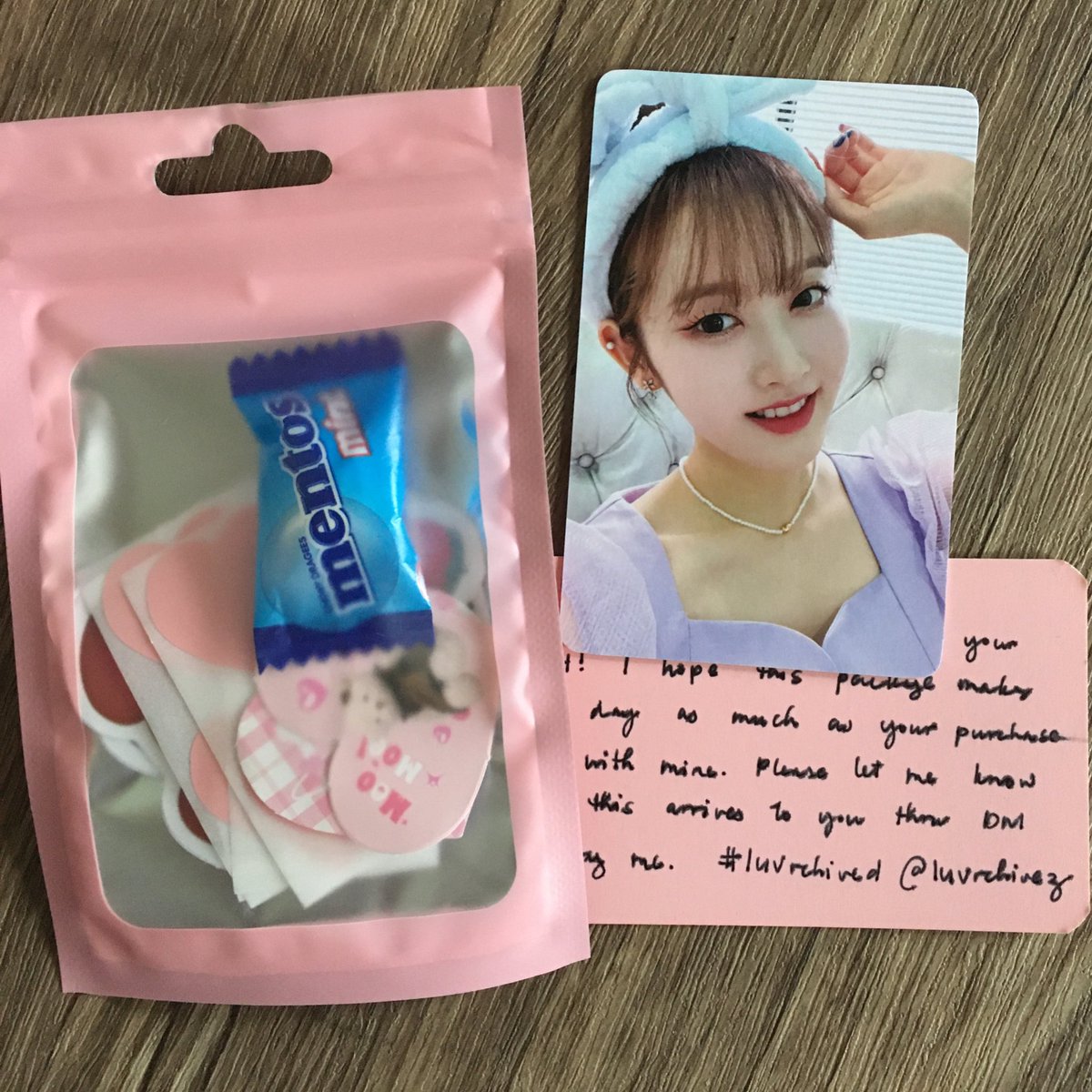 💌 from <a href="/luvrchivez/">riri — busy! ꕤ</a> 

Sieun hk arrived safely🫶 thanks for bringing this home and for the fast and smooth transaction. Tysm💗

#luvrchived | #01zzmail