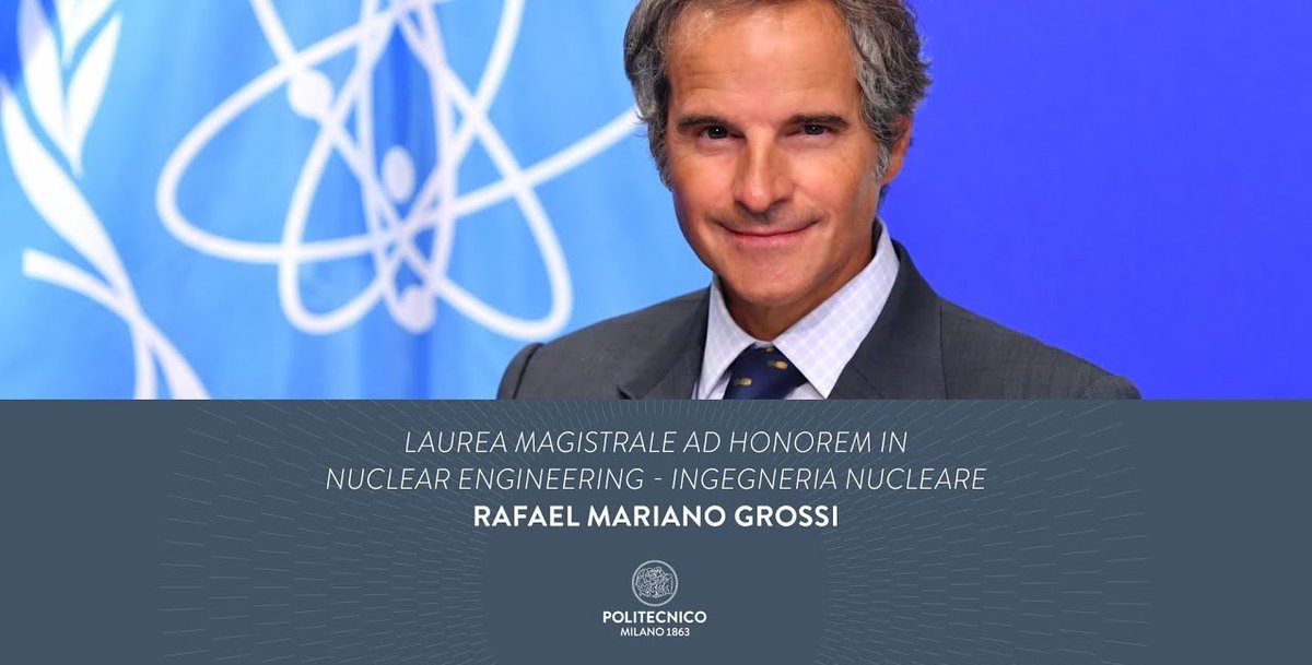 #Live Today at 10:30 CET, IAEA Chief <a href="/rafaelmgrossi/">Rafael Mariano Grossi</a> delivers a Lectio Magistralis at <a href="/polimi/">Politecnico di Milano</a>, putting into historical and geopolitical context today’s defining moment in #nuclear science, energy, safety, and nonproliferation

Livestream: raicultura.it/universita/eve…