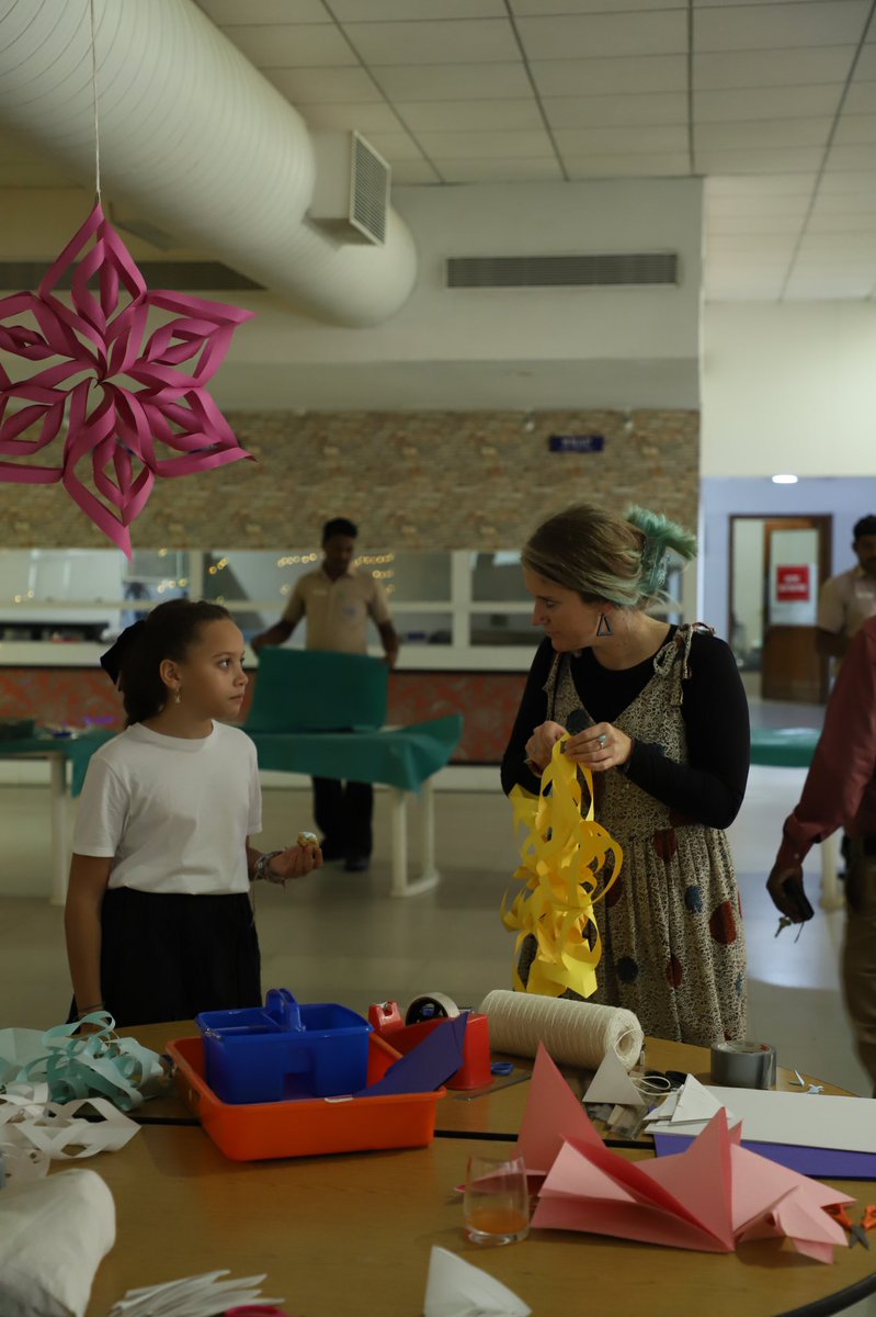 aiscvisualarts's tweet photo. @AISCMiddle Snowflake Social. It was a very high energy day and it feels good to be able to have events that help to bring students together to celebrate. #AISCMiddleSchool https://t.co/ytGjbvAhfa