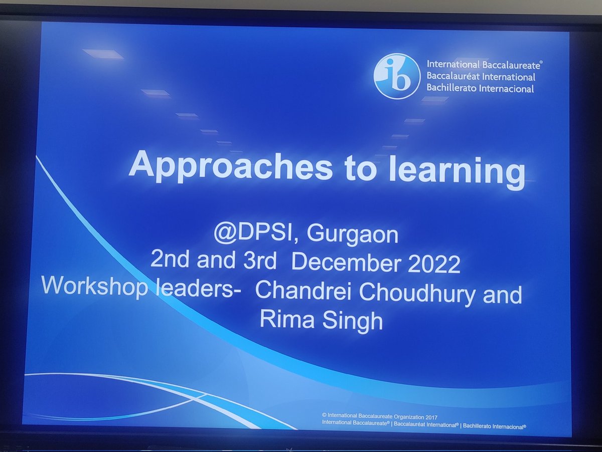 So excited... Like a sponge ready to absorb new learnings to take forward to the classroom...