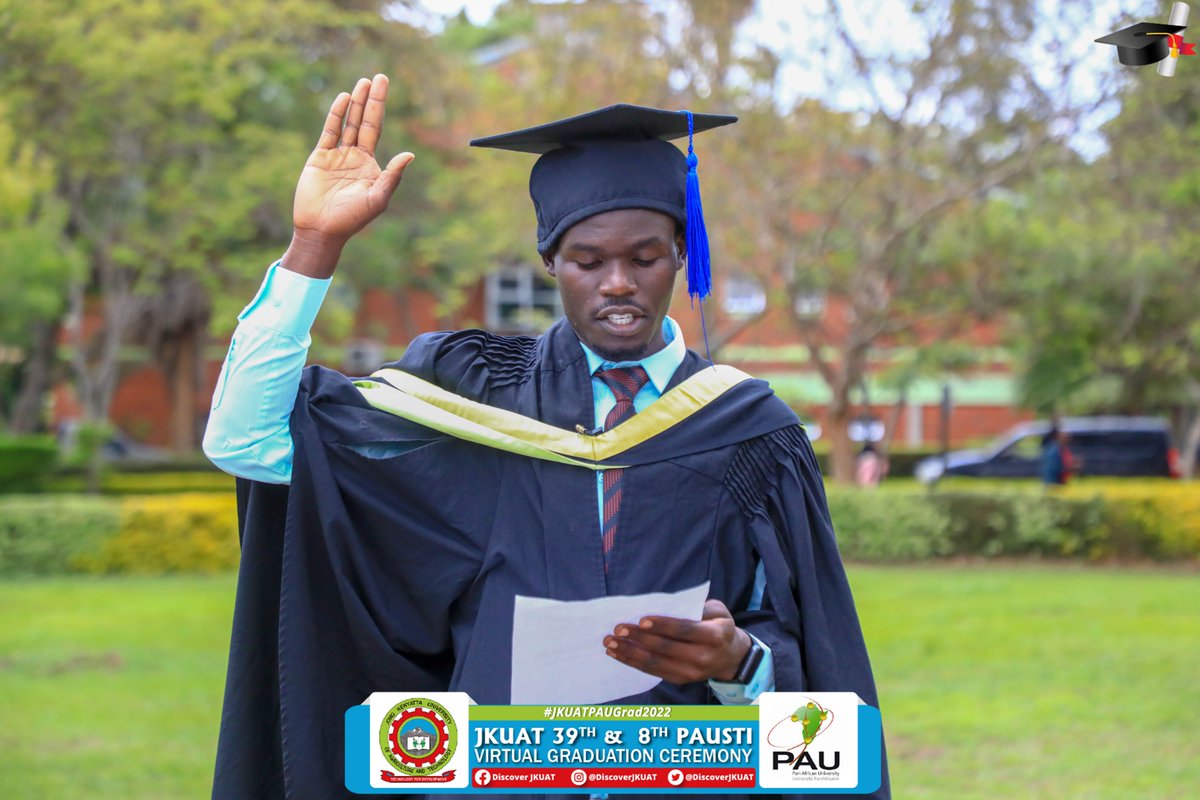 Samuel Osiebe is our one and only Bachelor of Pharmacy Graduand in the #JKUATPAUGrad2022 ceremony. Indeed we are proud of your achievement and wish you the best in your career endeavors. ^DP <a href="/StandardKenya/">The Standard Digital</a>