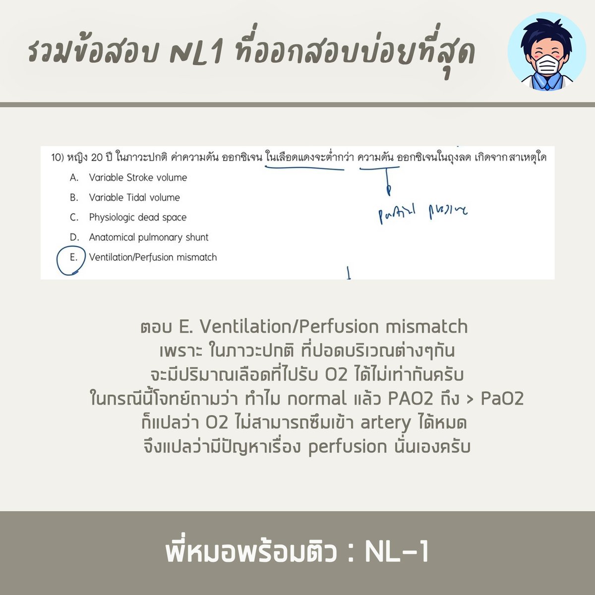 Peemhorpromtiw's tweet photo. รวมเก็งข้อสอบ NL-1 ที่มักออกบ่อยที่สุด Part 7

มาลุยกันต่อกับเก็งข้อสอบ 5 ข้อเน้นๆที่ออกสอบบ่อยที่สุด

#ติวใบประกอบวิชาชีพแพทย์ #MedMaster
#ศรว #NLE1 #NLE2 #NL #OSCE #MEQ
#ติวแพทย์ #SATII #IGCSE #BMAT #UCAT #MCAT
#TCAS64 #Portfolio #หมอ #รอบ1 #รอบพอร์ต #แพทย์ต่างประเทศ #nldental https://t.co/w2uLPqtgqC