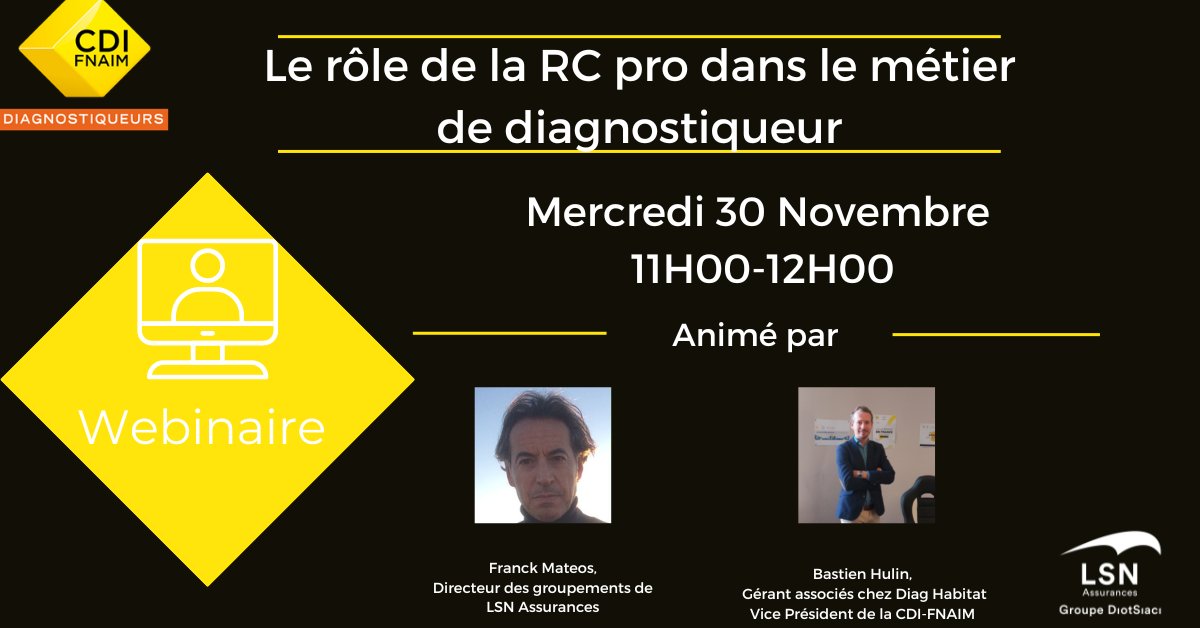 FederationCDI's tweet photo. 🔸 La @CdiFnaim, le syndicat qui défend les #diagnostiqueurs immobiliers, vous propose de voir le replay du Webinaire sur la #RCpro avec son partenaire @AssurancesLsn
👉 Lien Replay : https://t.co/wzPuaYqy3b
👉 Lien pour adhérer : https://t.co/A3N7GfPH1g
#dpe #logement #immo https://t.co/kQrJR935h9