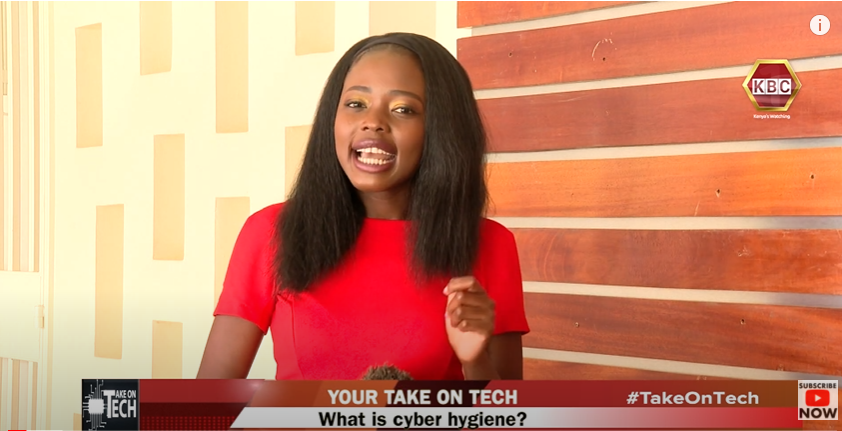 KICTANet's tweet photo. Thank you @StephanieAyieta for this #TakeOnTech episode that gave focus on Cyber Hygiene on @KBCChannel1 "A cyber attack happens every 30 seconds globally..."
cc @ggithaiga https://t.co/yXYnzV6dR3 https://t.co/8Z2kE0qHH9
