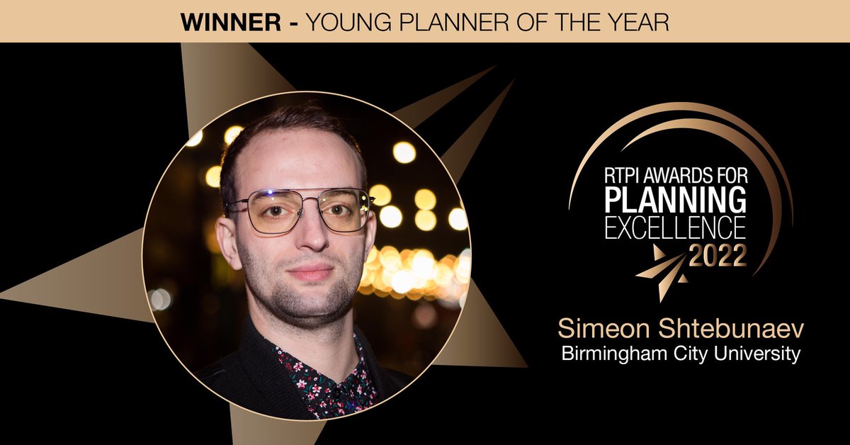 VictoriaCEOCIOB's tweet photo. #ICYMI Meet our newly crowned 👑 @RTPIPlanners #RTPIAwards #YoungPlanner of the year @shtebunaev Many congratulations 🎊 👏 🎉 the competition was immense - here's to a great year ahead! https://t.co/hhacwUEJvJ
