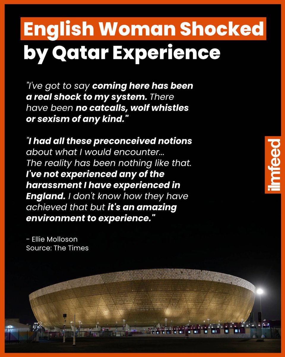 IlmFeed's tweet image. English woman shocked by Qatar experience