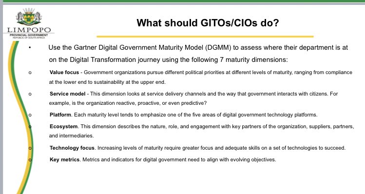 ITWeb's tweet image. #PSICTForum: Key metrics and indicators for digital government need to align with ever evolving objectives.
