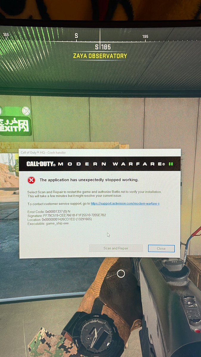 KDabmar's tweet photo. @CallofDuty @InfinityWard @BeenoxCODPC 17th crash since your last update. Reinstall, go back to older drivers, run latest drivers, turn off run as admin, turn off background RGB apps, delete game cache…. Nothing works. All of the suggestions for trouble shooting don’t resolve any issues. https://t.co/WB9tQ2bS2y