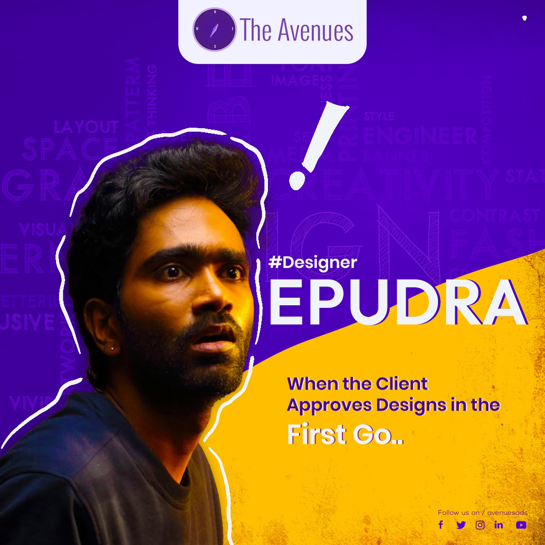 avenuesads's tweet photo. We believe good design motivates! Happy mind! Happy life!
#theavenues #designerslife #madurai #chennai #designerslife #timemanagement #eventdesigns #digitaldesigner #epudra #graphicdesignerlife #happyclient #digitalagencylife #chennaidiaries #nammachennai #graphicdesigndaily https://t.co/TDLTwnYM5c