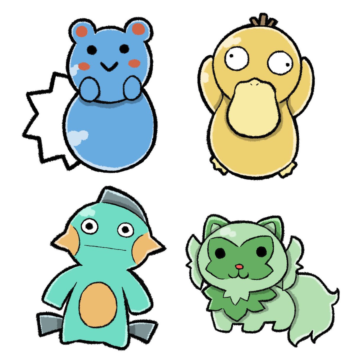 ポケモン描きたい欲を取り急ぎ満たしたもの 