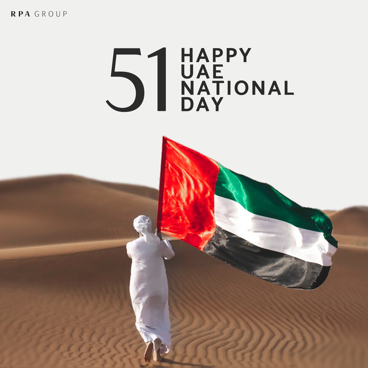 TheRPAGroup's tweet photo. Happy 51st UAE National Day from all of us at the RPA Group! 🇦🇪

#UAENationalDay https://t.co/mRVrkSTJV1