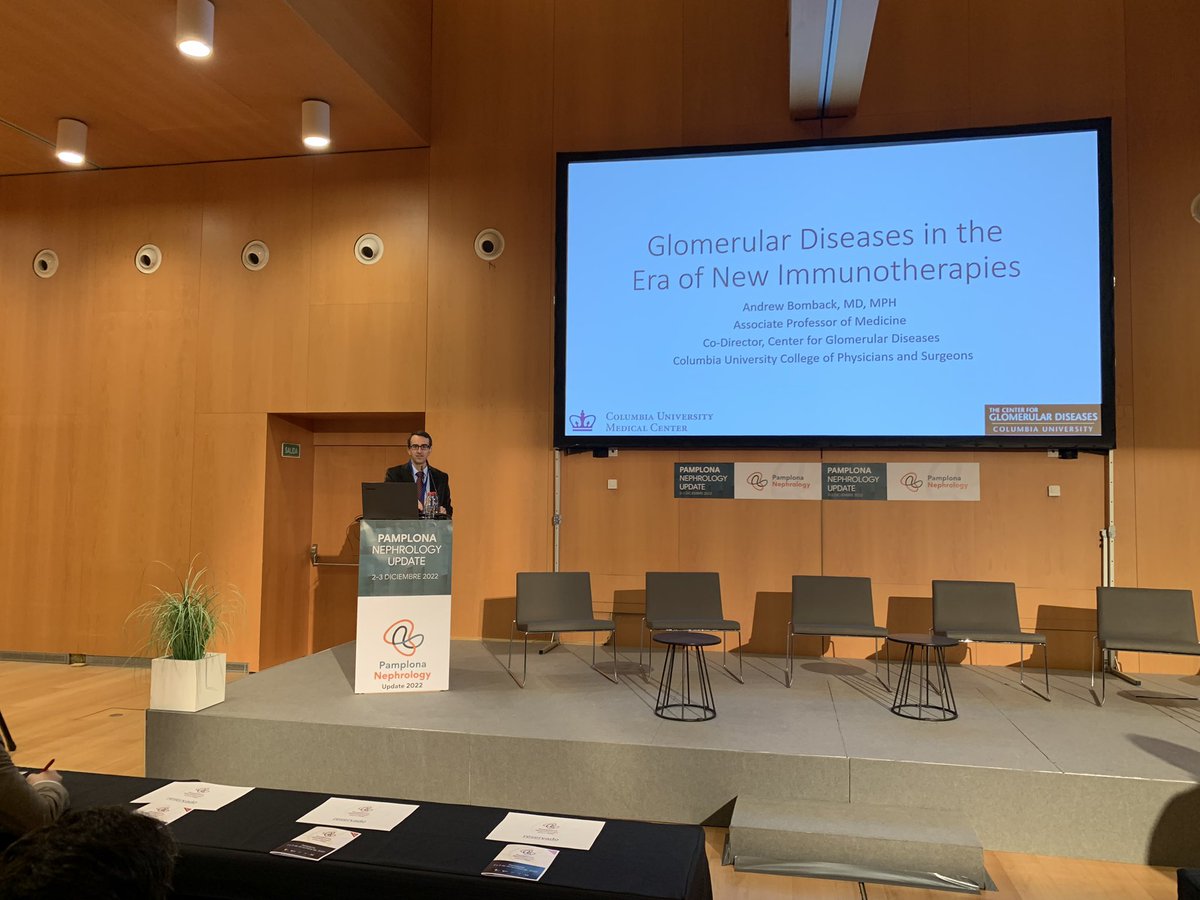 Outstanding presentation for glomerular disease in the era of new immunotherapies by Andrew Bomback from Columbia NY in #PNU2022