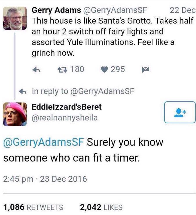 As it’s December, I thought I’d share the greatest ever Christmas related Twitter exchange