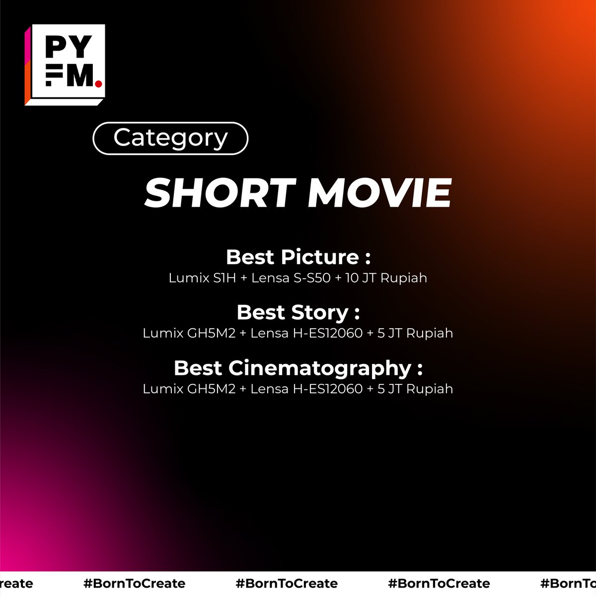 IDPanasonic's tweet image. Calling all Filmmakers and content creators to join PYFM 2022: &quot;STRIVE“

PYFM kembali hadir memberi kesempatan kepada filmmaker dan content creator Indonesia yang ingin karyanya diapresiasi dan dikenal lebih luas. 

#PYFM2022
#BORNTOCREATE
#PANASONICYOUNGFILMMAKER