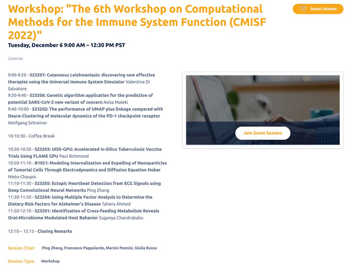 🆕👉The official program of the CMISF 2022 has been published 

See you in Las Vegas 🤩

#BIBM2022 #CMISF2022 #Unict #combinegroup #DSFS #CutaneousLeishmaniasis #UISS #covid19 #GeneticAlgorithm #modelingandsimulation