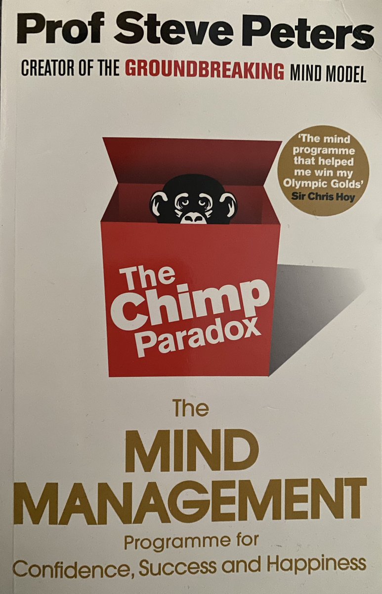 Absolutely loved reading #TheChimpParadox Trying to put my chimp in its box to rest &amp; think with the human part of my brain! ❤️🐒