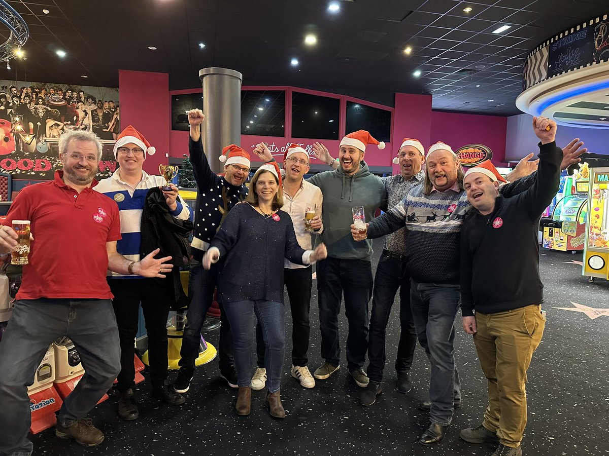 Last night.... A BiiG Christmas party <a href="/HollywoodBowl/">Hollywood Bowl</a> #taunton 

It's not what you know. It's who you know ⬇️