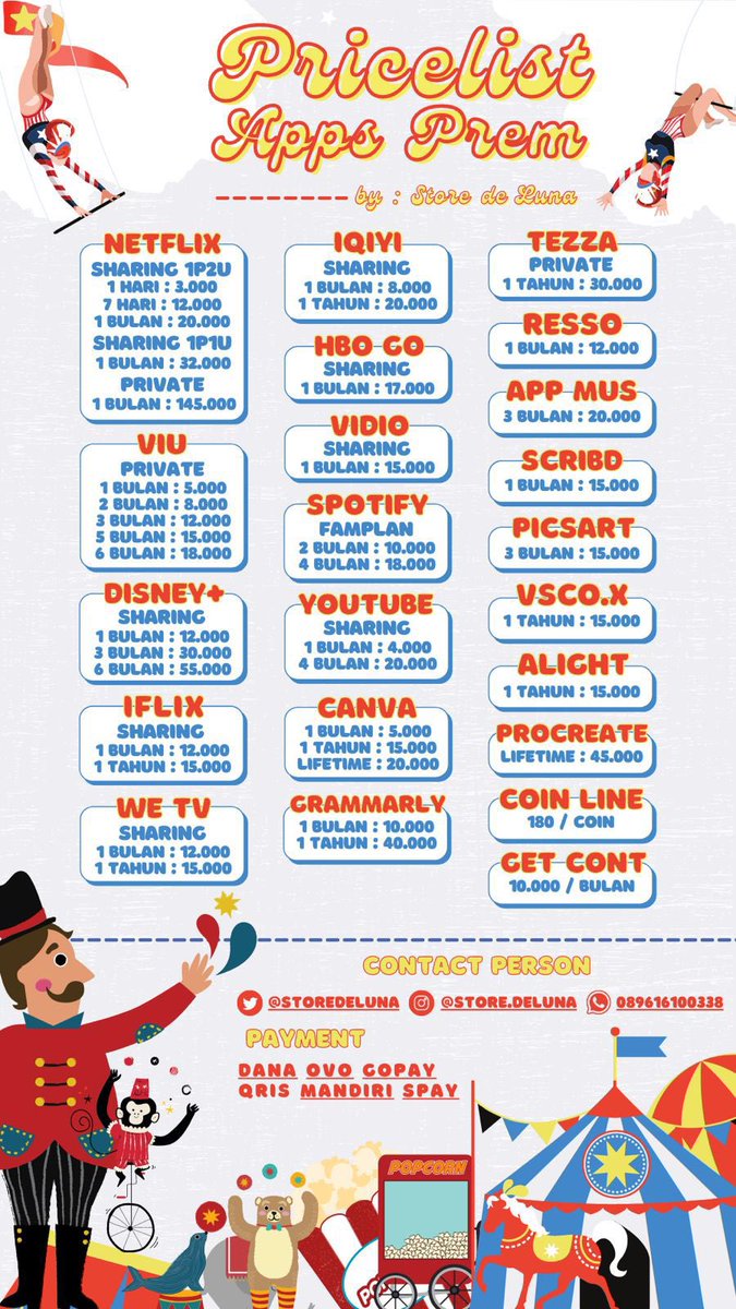 hai kak👋🏻🤩 capek banget gak sih aplikasi serba premium mana mahal lagi! DON’T WORRY!! kapan lagi kak netflix 20k, spotify 7k, disney hotstar 12k, viu 4k😋✨

eits cari apps prem lainnya? ada juga dong!🤩 jadi langsung dm <a href="/storedeluna/">JUAL NETFLIX 20K ; open reseller ((@ after dm))</a> aja yuk
#zonauang #zonajajanᅠᅠᅠ