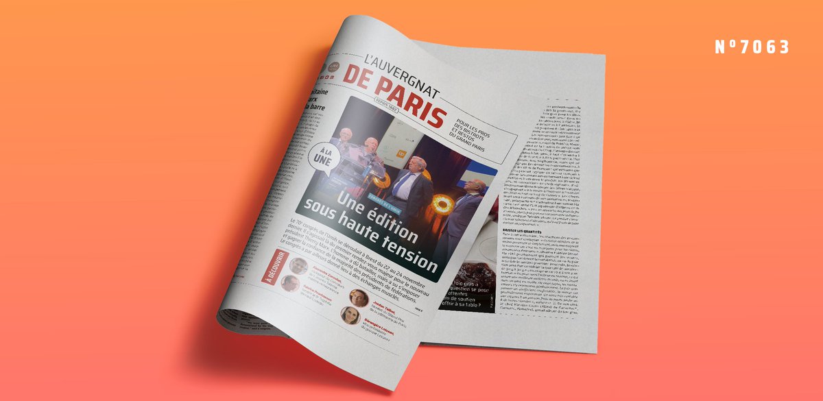 auvergnat_paris's tweet photo. 🔴🟠 Nouveau numéro !
📰 Une édition sous haute tension au congrès de l' 
@UMIH_France
🗞 Les restaurateurs satisfaits de 2022
🦆 Foie gras
🧀 Roquefort Gabriel Coulet
👩🏻 Bérangère Loiseau, vice-présidente du groupe 
@BernardLoiseau

Lire dès maintenant 👉 https://t.co/Q1qQfdg5xv https://t.co/OxIXvWlWC6