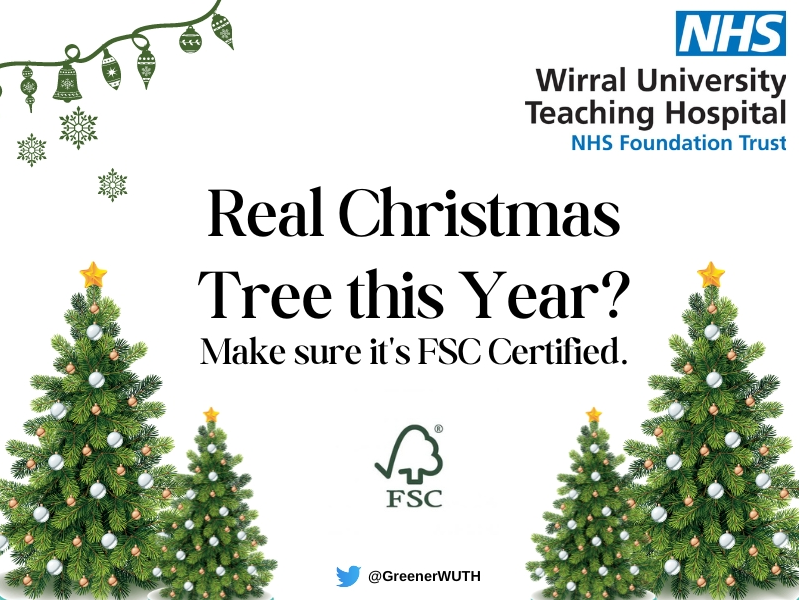 WUTHnhs's tweet photo. Be kind to the environment and ensure your tree is FSC certified from a responsibly managed forest 🎄

If buying a re-useable one, use for at least ten Christmases

At WUTH, we're looking at ways we can reduce waste and recycle where we can't

More info to follow, later in advent https://t.co/x2WEcJYhPX