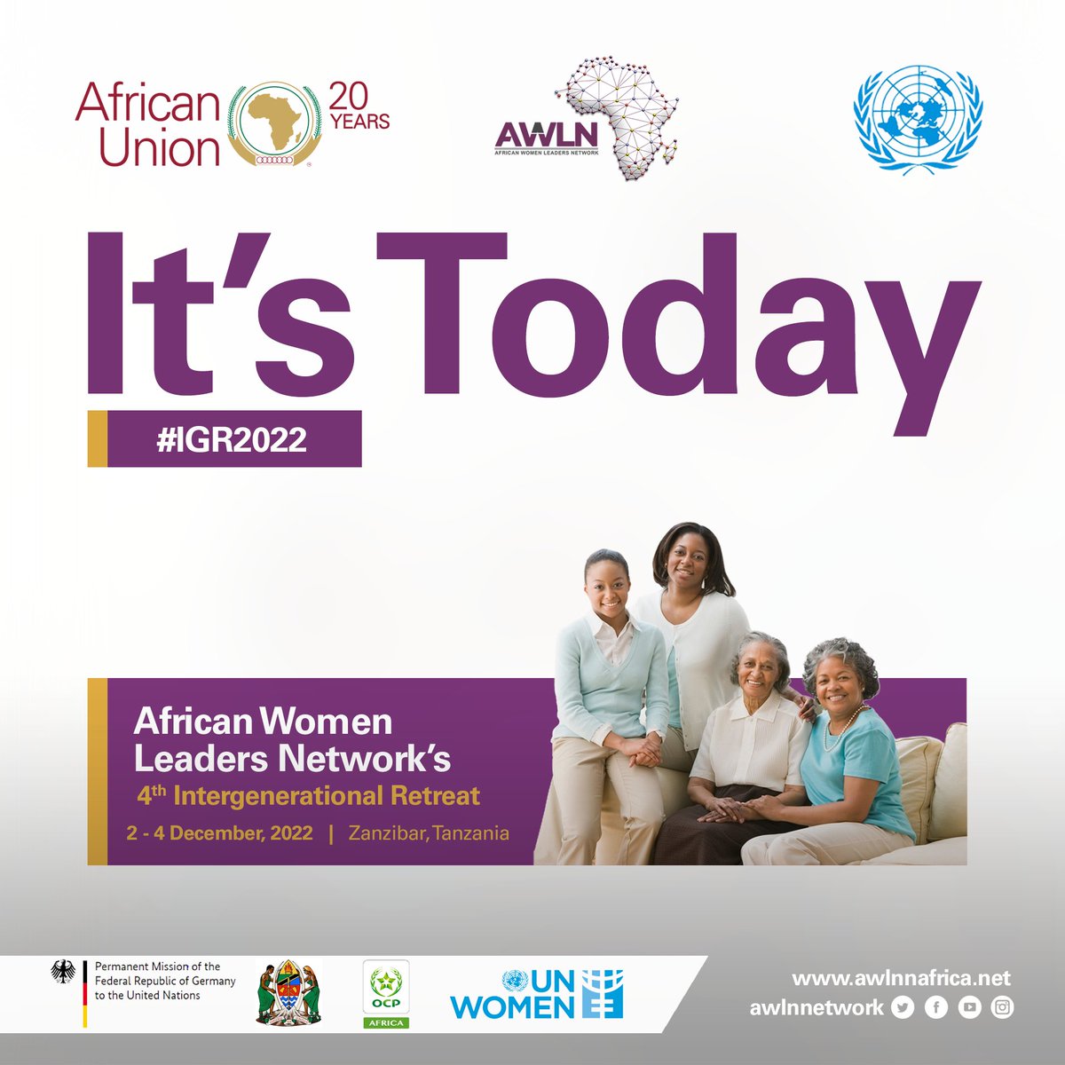 AWLNetwork's tweet photo. 📢The 4️⃣th  #IGR2022 of the @awln_YoungWomen starts today!
ℹ The theme is African Young Women Lead-Mobilizing Partnerships and pathways for Economic Empowerment, Sustainability and Financial Inclusion
Visit our website for more ➡️ https://t.co/t8BQuH7zWb https://t.co/zf6lo70YXZ