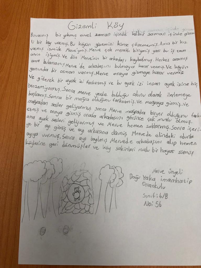brvrmsprojesi's tweet photo. Öğrencilerimiz proje faaliyetleri kapsamında kendi masallarını oluşturmakla kalmadılar bir de masallarına resim eklediler. @meb_dinogretimi @dogm_arge @samsunmem @carsambamem @yesilirmakaihl #erdemprojesi https://t.co/FQwtKgCrbh
