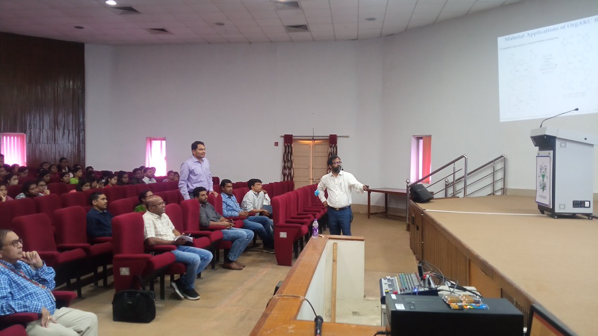 NIPERHyd's tweet photo. #NobelLectureSeries
Glimpses of Discovery of #ScientificLecture #Catalytic #ClickReactions: Past, Present and Future Aspects by Prof. D. B. Ramachary, @RamacharyDB, Catalysis Laboratory, School of #Chemistry, @HydUniv at @NIPERHyd today
@Pharmadept @mansukhmandviya https://t.co/j9OL99K889