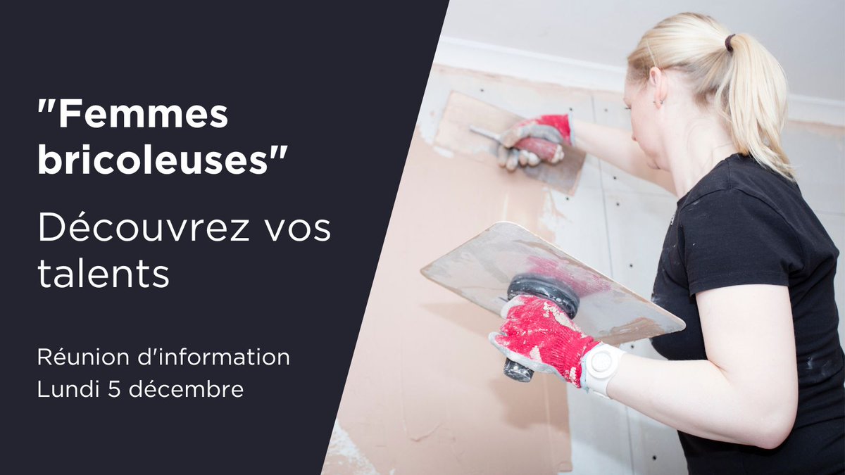 Lancement de la deuxième session de "Femmes Bricoleuses", une formation innovante et gratuite pour les femmes du Migennois, financée via le Contrat de ville <a href="/Ville_Migennes/">Migennes ma Ville</a> ! Réunion d'information le lundi 5 décembre, 18, avenue des Cosmonautes.