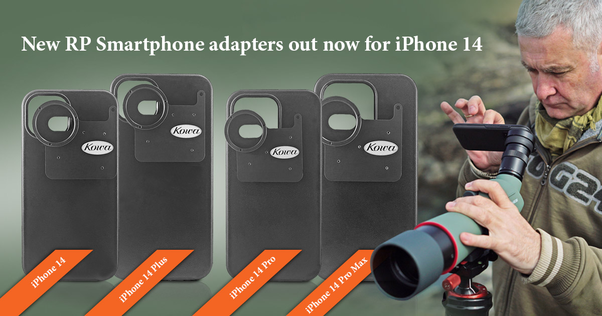 Brand new! You were asking for it, and we now have it: a dedicated iPhone 14 digiscoping adapter. bit.ly/3GPtkW6 
#kowadigiscoping #iPhone14 #smartphoneadapter