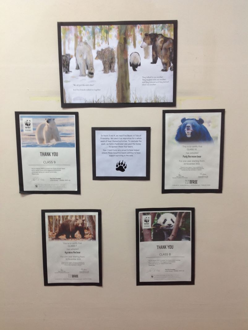 lawnprimary's tweet photo. Years 3 and 4 have been enjoying their sponsored bears arriving. We have displayed their certificates in our corridor to share with everyone as they pass our rooms and the teddy bears are now class mascots - well done Years 3 and 4🙂 https://t.co/CQgWX1UAJb