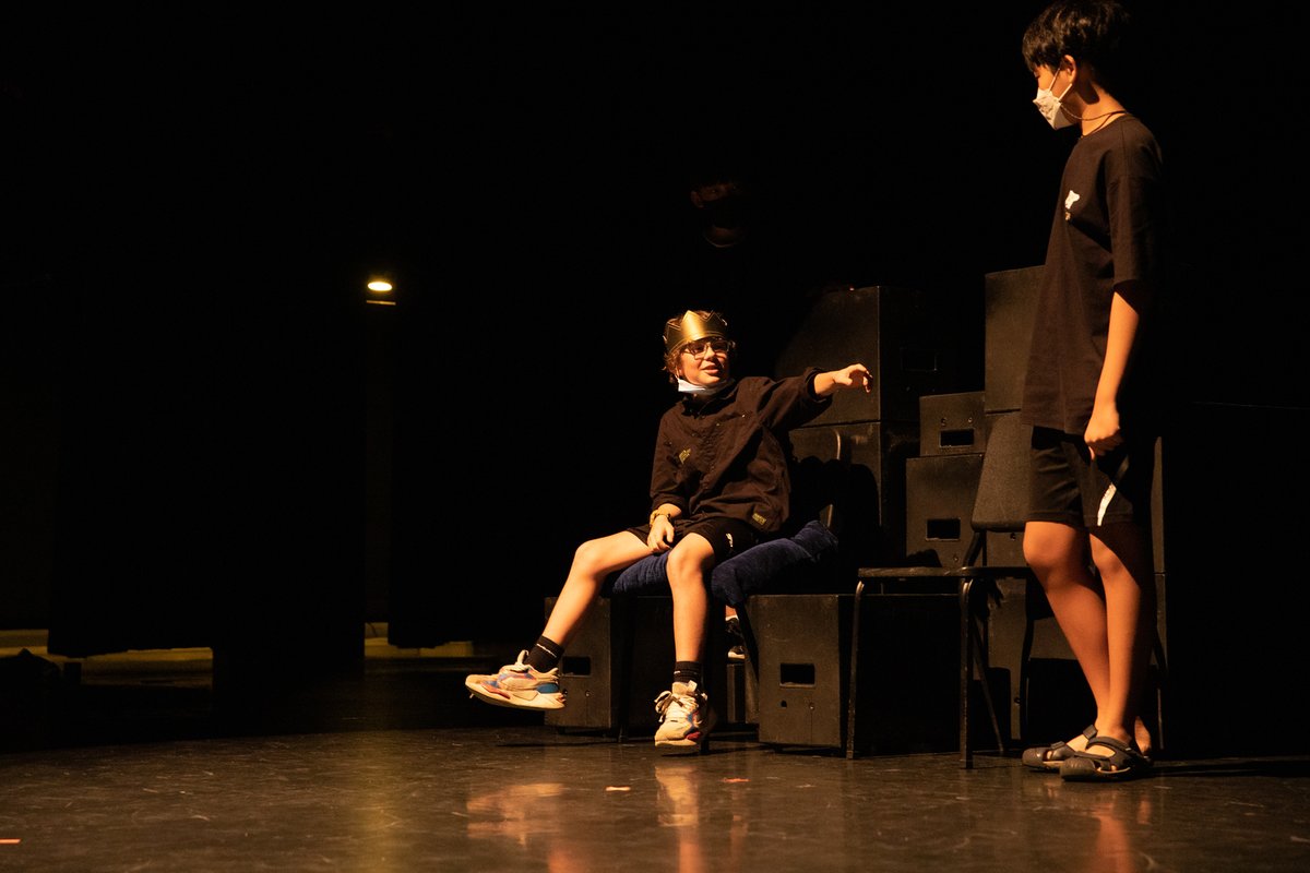 AISChennai's tweet photo. #AISCGrade7 Theatre class has been exploring the conventions of tragedy in a theatre performance. The students used their learnings to create and write four short, tragic plays based on four tragic flaws: misplaced trust, greed, pride and ambition.
#AISCMiddleSchool #AISCTheatre https://t.co/DrJvf1rtGK