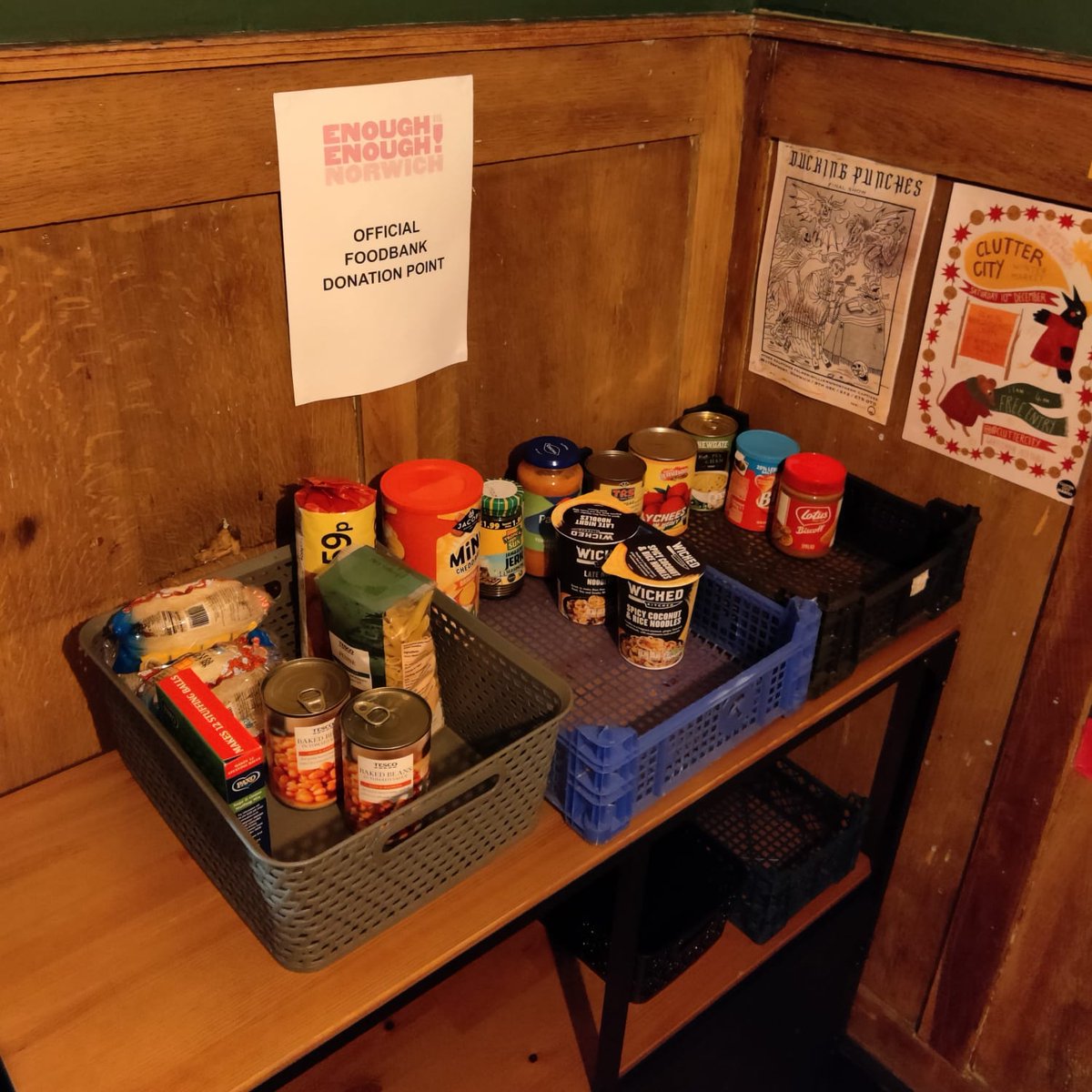 Enough is Enough Norwich is currently taking donations at The @artichokepub on Magdalen Road. Please donate if you are able to!