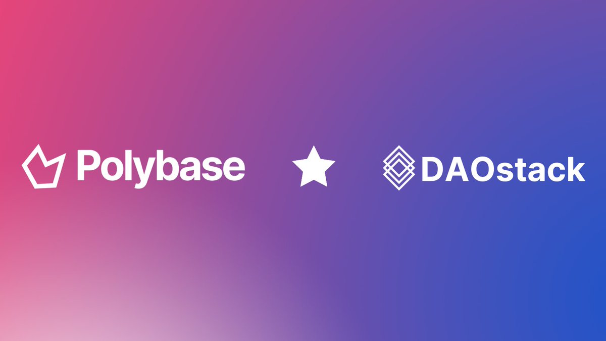 Polybase Labs (@polybase_xyz) on Twitter photo Build collaborative networks.
<a href="/MatanField/">matan.eth</a> felt the need for an open-source project to empower the adoption of decentralized governance and started building <a href="/daostack/">DAOstack</a>. 
Kudos on building WordPress for DAOs. We cheer in your favor. 
#web3BuildersAppreciation Build collaborative networks.
<a href="/MatanField/">matan.eth</a> felt the need for an open-source project to empower the adoption of decentralized governance and started building <a href="/daostack/">DAOstack</a>. 
Kudos on building WordPress for DAOs. We cheer in your favor. 
#web3BuildersAppreciation