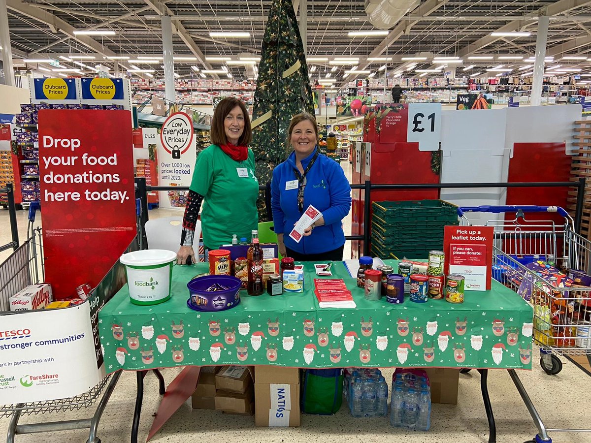 🎄Day Two of our <a href="/Tesco/">Tesco</a> Winter Food Collection:

If you are doing the big shop, we could always be doing with: Pasta, Rice, UHT Milk, Fruit Juice and Rice Pudding👍 We’ve plenty of cereal though! 🥣👎

▶️ antrim.foodbank.org.uk/2022/11/30/tes…💚💙 #hungerfreefuture