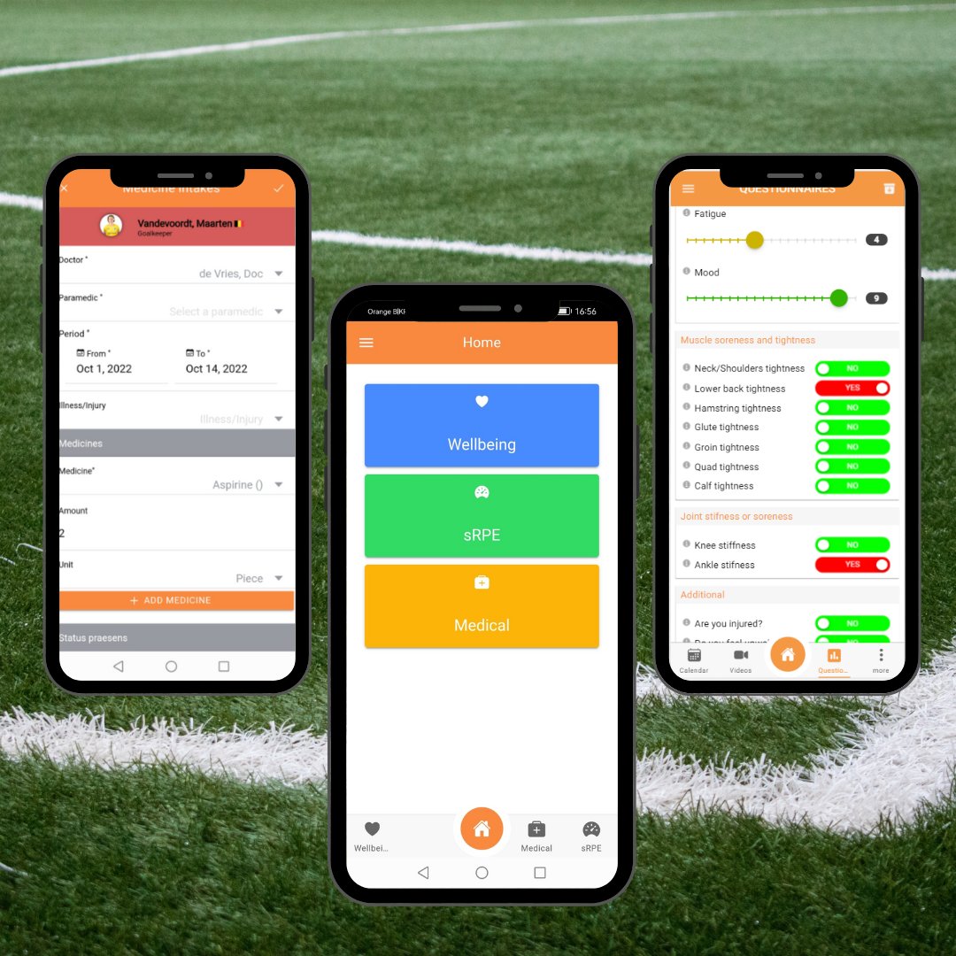 📢 New feature: medicine intake

Enter medicine intake easily and fast with this new mobile function. 
Especially useful for managing medicine intake before a game or training. It works both on and offline. 

#teamapp
#datamanagement
#soccerlab