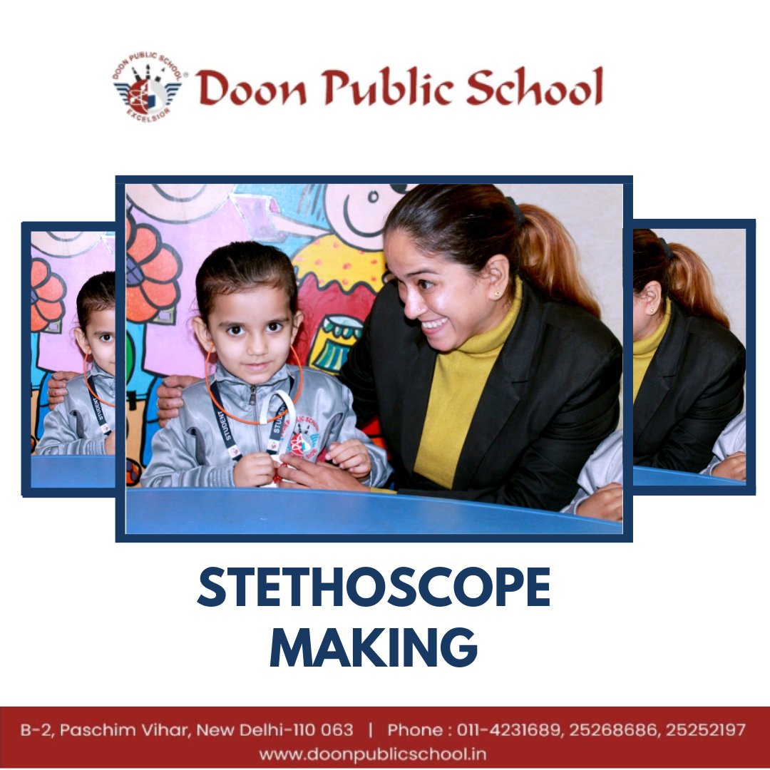 DoonPublicScho4's tweet photo. Our Doonites learned about doctors and their tools.
Making a stethoscope with a hairband helps children to enhance their creative skills.✨
This activity also helped in the vocabulary enrichment of our tiny Doonites.🧡
.
#teachers #exam #studentfacts #schooldays #students https://t.co/dO8zrRO4Mz