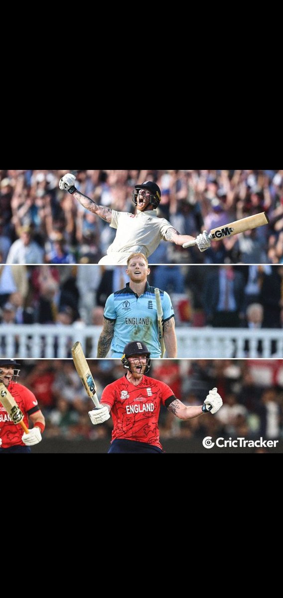 Mahfoozkhan5264's tweet photo. _🏆Ashes 2019_ 
_🏆WC 2019 Final_
_🏆T20 WC 2022 Final_

*_BEN STOKES - THE CLUTCH PLAYER🙇_* https://t.co/W99o3IPbBB