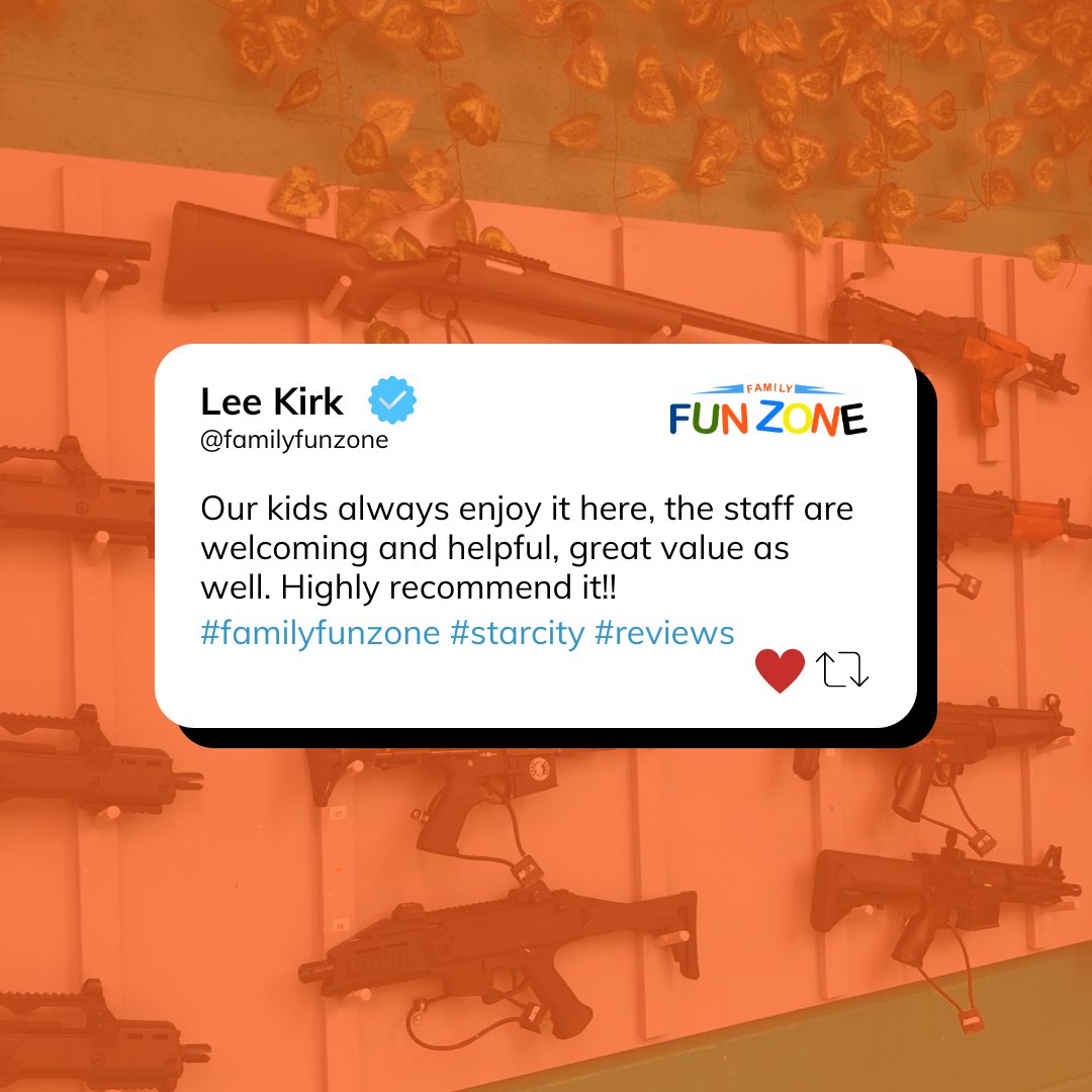familyfunzone1's tweet photo. Thanks for the lovely review! ⭐⭐⭐⭐⭐

☎️ 07775 584483
✉️ info@familyfunzone.co.uk
🌐 https://t.co/mYT35pI1dF

#familyfunzone #familyfunzonestarcity #starcity #thingstodo #thingstodobirmingham #thingstodowiththekids #birmingham #nechells https://t.co/hHNp3i8QZf