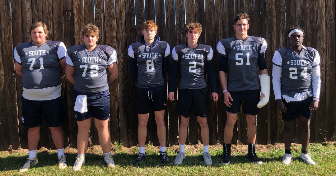 HeathwoodHall's tweet photo. ⭐ Congratulations to the six @AthleticsHHES football players selected for tonight's North/South All-Star football game. Tripp Campbell, Will Frick, Nick Johnson, Neil Kennard, Dylan Lesesne, &amp; John Nagy will take the field @LMA tonight as part of Team South. Well done! https://t.co/SWlzjnHRaa