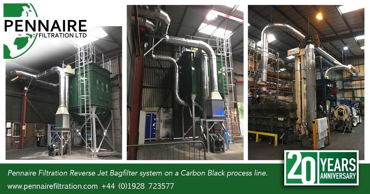 pennaire's tweet photo. Completion of a new #Filtration Reverse Jet Bagfilter system on a #Carbon Black process line. Pennaire deisgned, supplied & installed the new low top removal #bagfilter complete with ducting, fanset & silencer for indoor installation.
Call us today on 01928 723577 for a quote. https://t.co/Mp6aytW7Gz