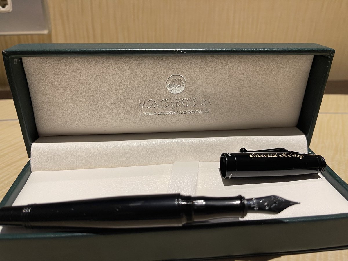 elephantonabike🇦🇺🦘🇮🇪☘️Diarmuid MacAodha (@diarmuidmccoy) on Twitter photo Viva exams for <a href="/ANZCA_FPM/">Faculty of Pain Med</a> this weekend. This will be the 14th time and last time I will be involved. Such a thoughtful gift from the faculty. <a href="/MonteverdePen/">Monteverde Pen</a> <a href="/MonteverdePens/">Monteverde Pens</a> @karina_carv <a href="/gaswomancometh/">Rosie C 💙</a> Viva exams for <a href="/ANZCA_FPM/">Faculty of Pain Med</a> this weekend. This will be the 14th time and last time I will be involved. Such a thoughtful gift from the faculty. <a href="/MonteverdePen/">Monteverde Pen</a> <a href="/MonteverdePens/">Monteverde Pens</a> @karina_carv <a href="/gaswomancometh/">Rosie C 💙</a>