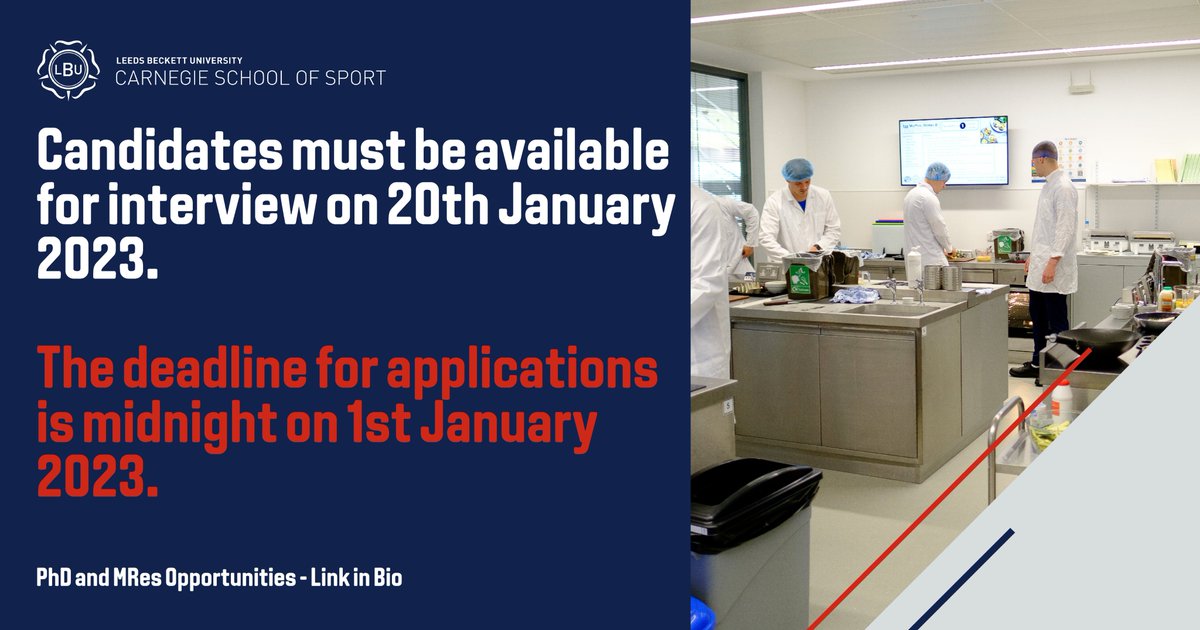 Carnegie_Sport's tweet photo. Northern Diamonds County Cricket Club opportunity:
Full-time Masters by Research
Start date: 1st February 2023
The MRes studentship will include UK tuition fees being covered.
#LeedsBeckettUniversity #paidstudentship #carnegieschoolofsport #paidresearchopportunity #yorkshire https://t.co/5A4h9buBBS